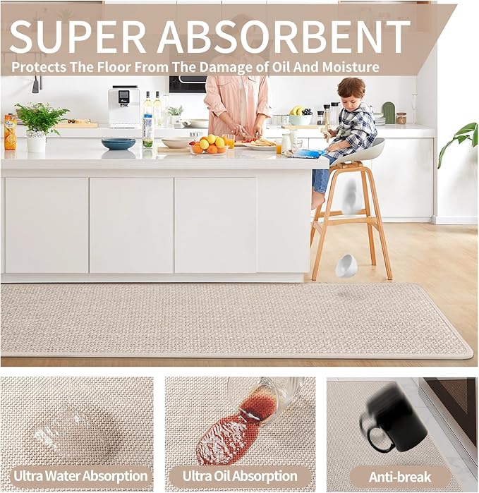 YDKGL Kitchen Rugs and Mats Non Slip Washable, Absorbent Runner Rugs - Image 5