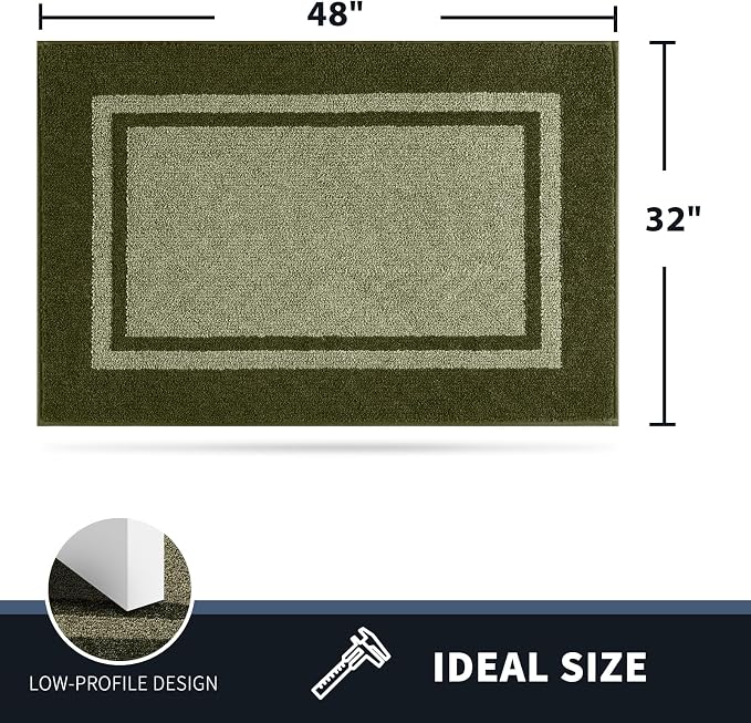 PURRUGS Dirt Trapping Door Mat 32" x 48", Non-Slip Machine Washable Entryway Rug - Image 2