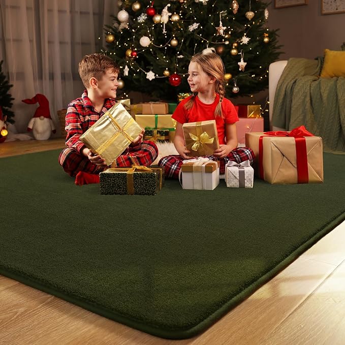 Amearea Large Modern Area Rugs for Bedroom Living Room, 5x8 Feet Olive Green - Image 9