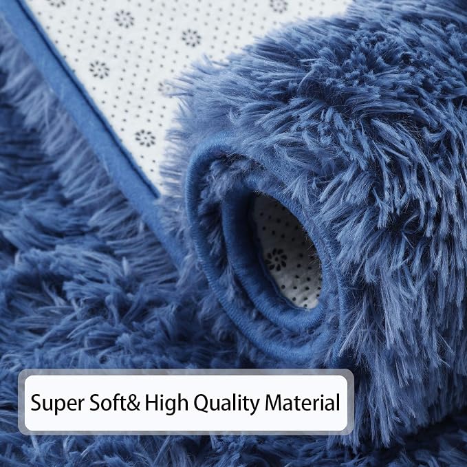 Andecor Soft Fluffy Bedroom Rugs, 5 x 8 Feet Indoor Shaggy Plush Area Rug - Image 7