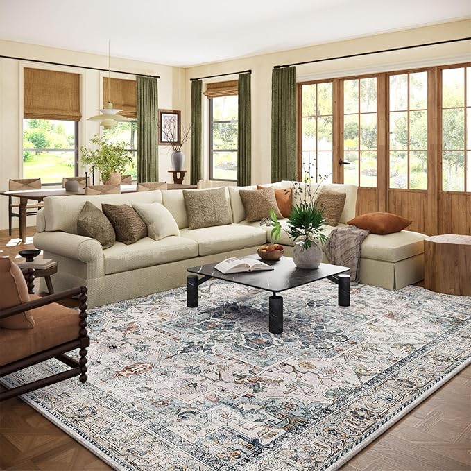palohom 10x12 Area Rugs for Living Room: Large Area Rug Washable Stain by palohom