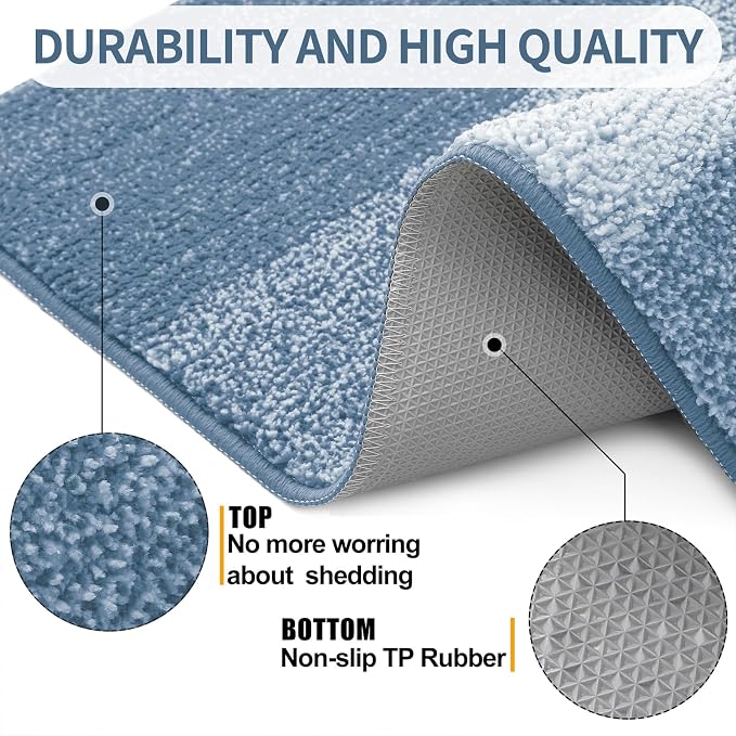 Kitinjoy Indoor Outdoor Door Mat, 71x24 Non-Slip Absorbent Dirt Trapper - Image 3