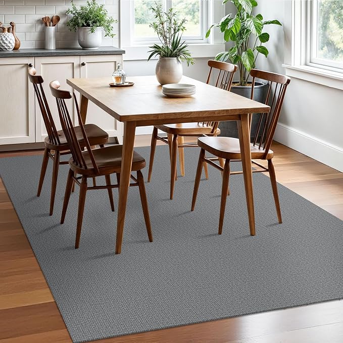 EARTHALL Washable Area Rugs 5x7 Ft Non Slip Living Room Rugs Cotton Rubber - Image 7