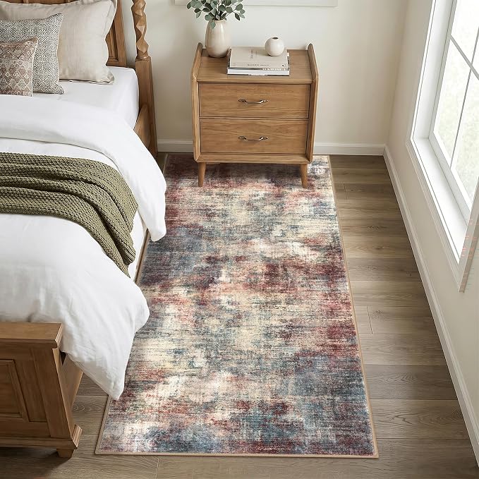 IOHOUZE Abstract Runner Rug 3x7 Ft Washable Runners - Image 8