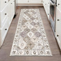 HEBE Washable Hallway Runner Rug 2'x 5' Non Slip Kitchen Rugs Runner, Low Pile by HEBE
