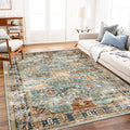 CHAMPLANT Area Rug 6'x9' Washable Vintage Traditional Distressed Thin Retro by CHAMPLANT