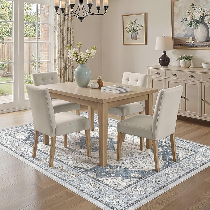 cotiled 6x9 Area Rug Machine Washable Vintage Carpet - Image 5