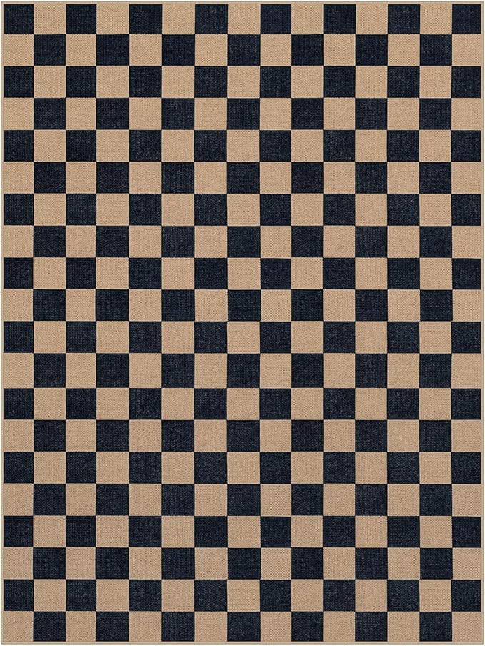 Lahome Colette Checkered Easy Jute Rug, 9x12 Area Rug - Image 9