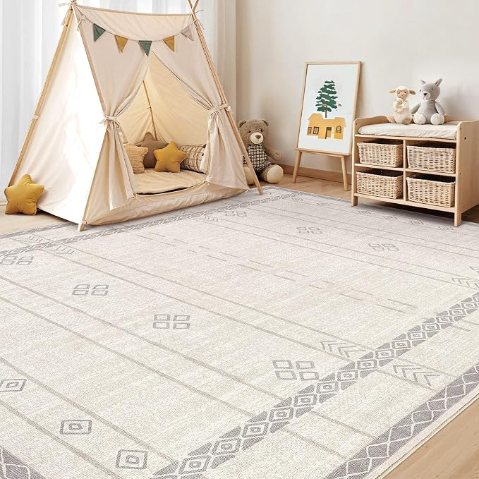 cotiled 6x9 Area Rugs Living Room Rug: Washable Boho Rugs - Image 6