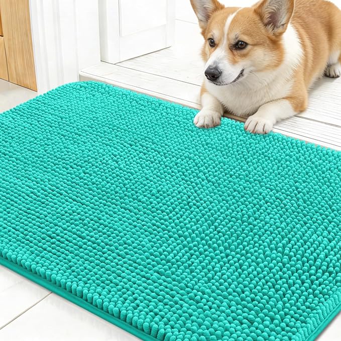OLANLY Dog Door Mat for Muddy Paws 30x17, Absorbs Moisture and Dirt, Absorbent by OLANLY