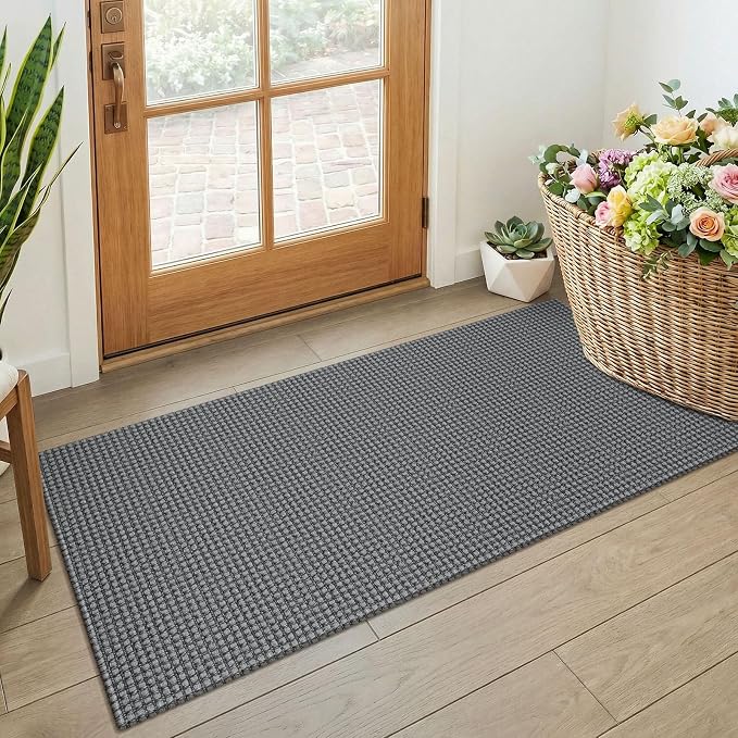 KOZYFLY 2x4 Entry Runner Rug, Small Washable Runners by KOZYFLY