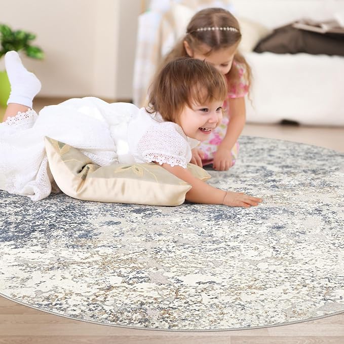 DMOYEST 6ft Round Area Rug Living Room Rugs - Image 6