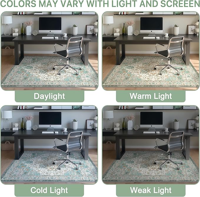 36"x60" Office Chair Mat for Hardwood Tile Floor, Under Desk Carpet Protector - Image 6