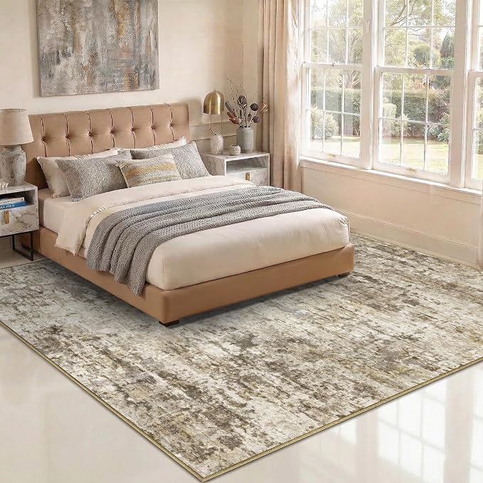 8x10 Area Rugs Washable Living Room Rug-No Slip Soft Carpets Modern Abstract - Image 5