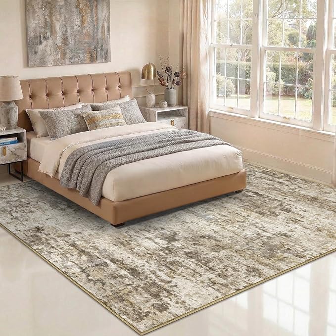 9x12 Area Rugs Washable Living Room Rug-No Slip Soft Carpets Modern Abstract - Image 4
