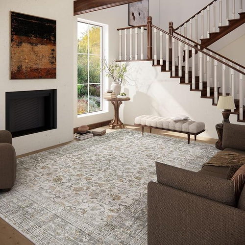 10x12 Large Rugs for Living Room: Washable Rug Stain Resistant Non Slip - Image 2