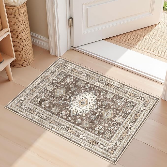 Vintage Living Room Area Rug 2x3 by COTILED