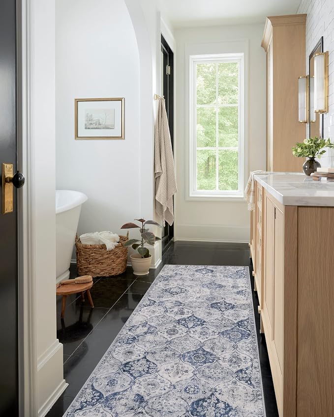 Lahome Moroccan Trellis Washable Runner Rug, 2x6 Kitchen Runners - Image 5