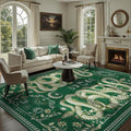 DCX Washable 8x10 Snake Rug, Soft Low Pile Carpet, Kid & Pet Friendly by DCXWashableRug