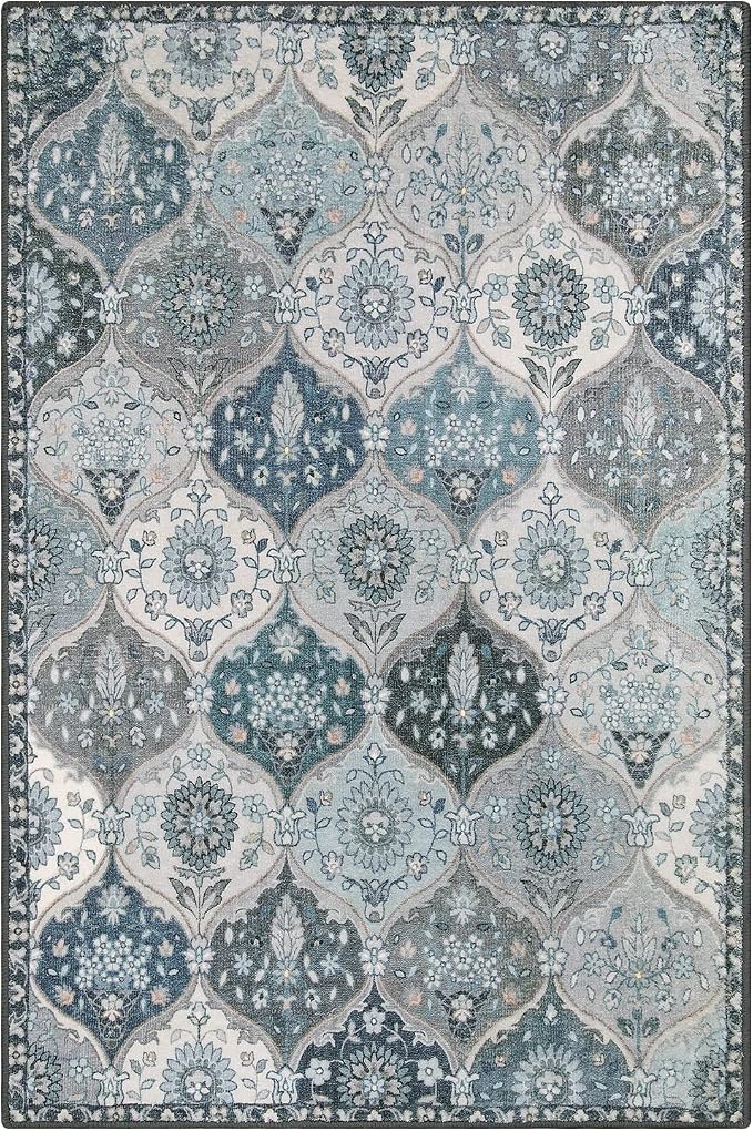 Lahome Moroccan Machine Washable Area Rugs, 4x6 Rug - Image 2