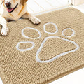 OLANLY Dog Door Mat for Muddy Paws 34x21, Paw Print Design, Absorbs Moisture by OLANLY