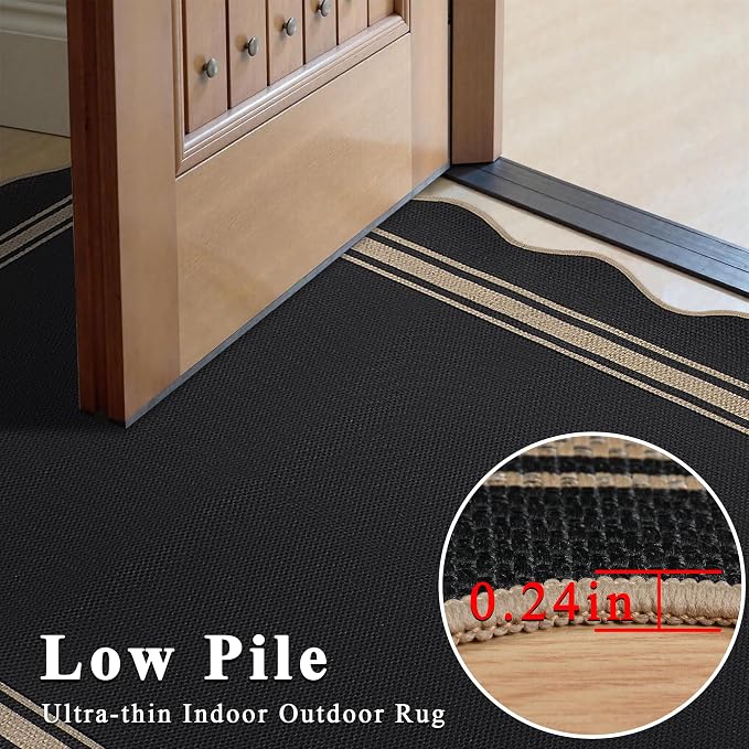 8x10 Scalloped Rug Easy Jute Washable Rug - Image 6