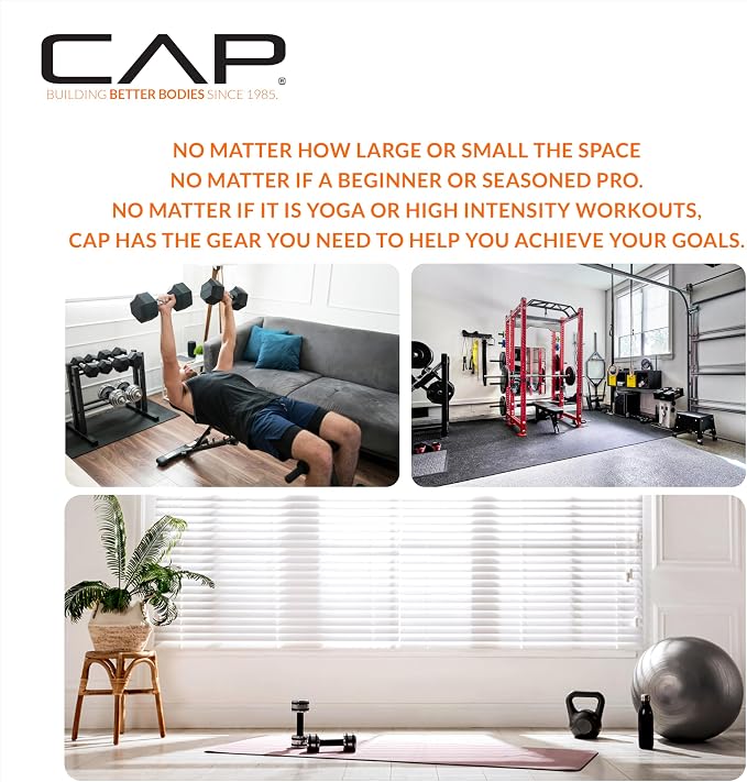 CAP Barbell 1/2-Inch High Density Exercise Yoga Mat - Image 8