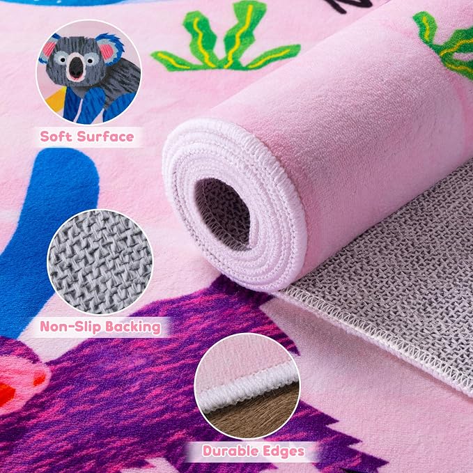 4x6 ABC Classroom Rug for Kids Playroom, Alphabet Rug - Image 6