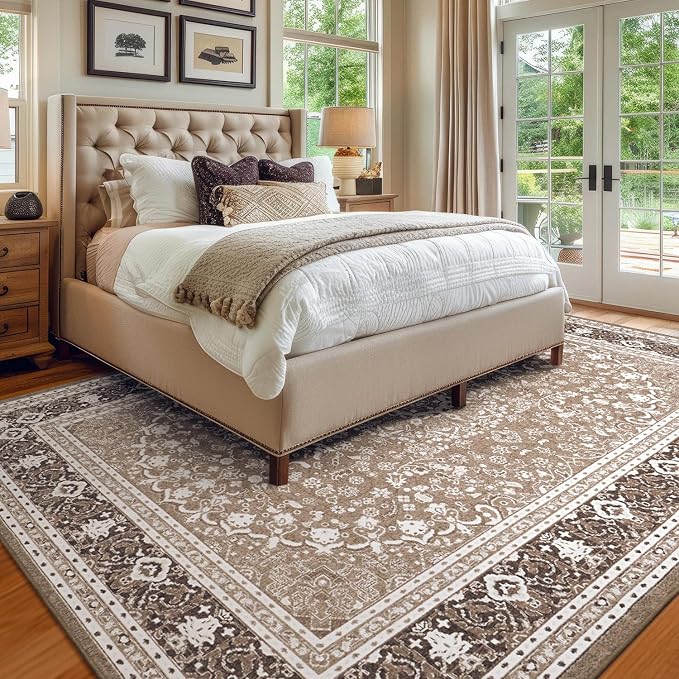 Lessymo 6 x 9 Area Rugs for Living Room, Machine Washable Area Rugs Boho Faux - Image 3
