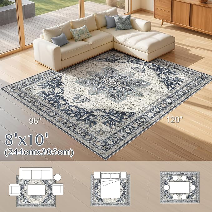 Tortania Area Rug Living Room Rugs - Image 8
