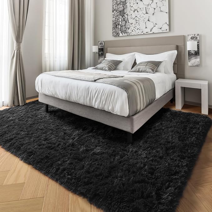 PAGISOFE Fluffy Shaggy Area Rug - Image 3