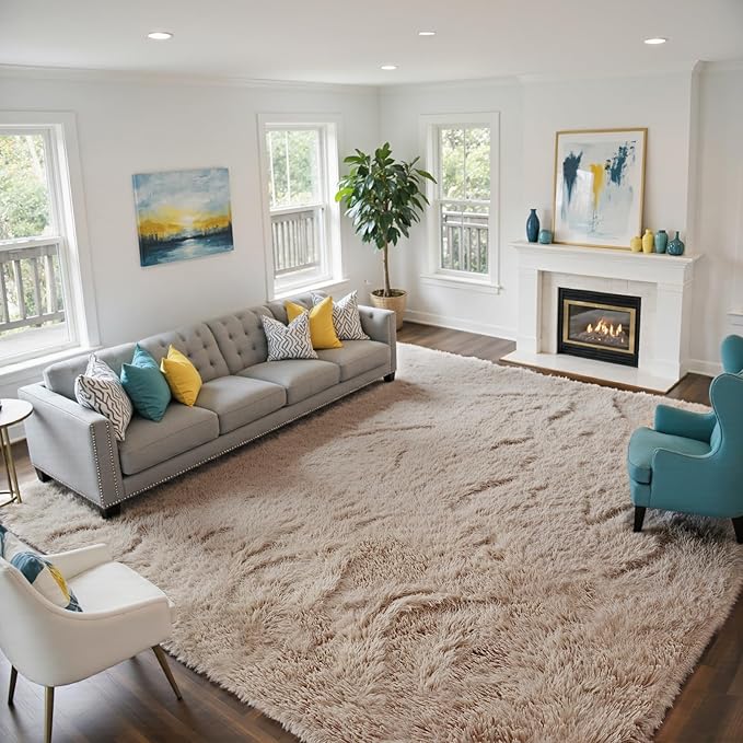 yongyangjuxin Fluffy Rug Shag Area Rug, Large Shag Area Rugs - Image 3
