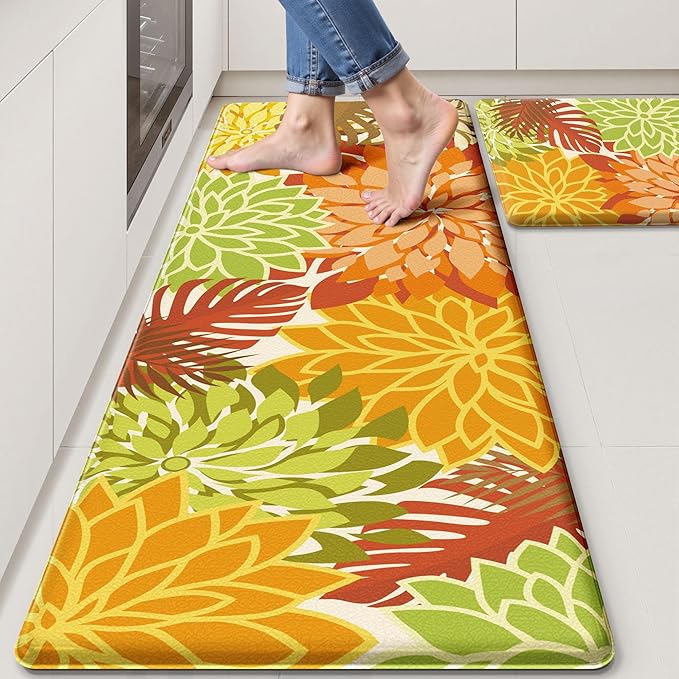 Arenarug Kitchen Mats for Floor 2PCS Cushioned Anti Fatigue Kitchen Mats by ArenaRug