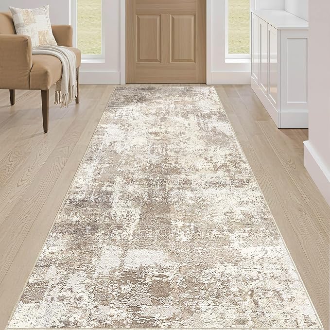 Runner Rug Kitchen Washable Rugs: 2x10 Non-Slip Abstract Soft Modern Stain - Image 4