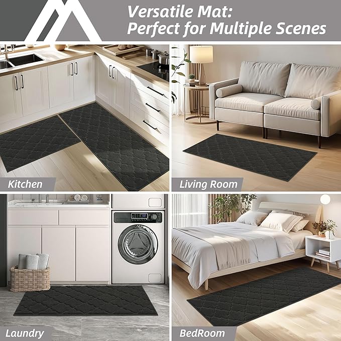 COSY HOMEER Soft Kitchen Rugs for in Front of Sink Super Absorbent Kitchen - Image 6