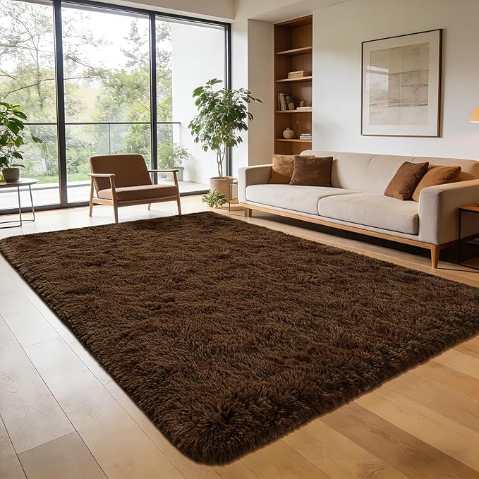 Andecor Soft Fluffy Bedroom Rugs, 6 x 9 Feet Indoor Shaggy Plush Area Rug - Image 8