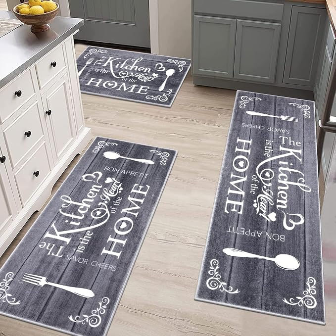 Vaukki Boho Kitchen Rug Sets 3 Pieces, Washable Kitchen Mats - Image 7