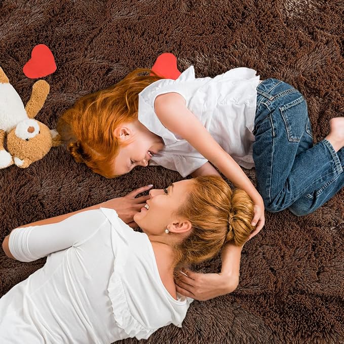 LOCHAS Bedroom Rug 2.6' x 5.3', Soft Oval Throw Rugs Carpet - Image 4