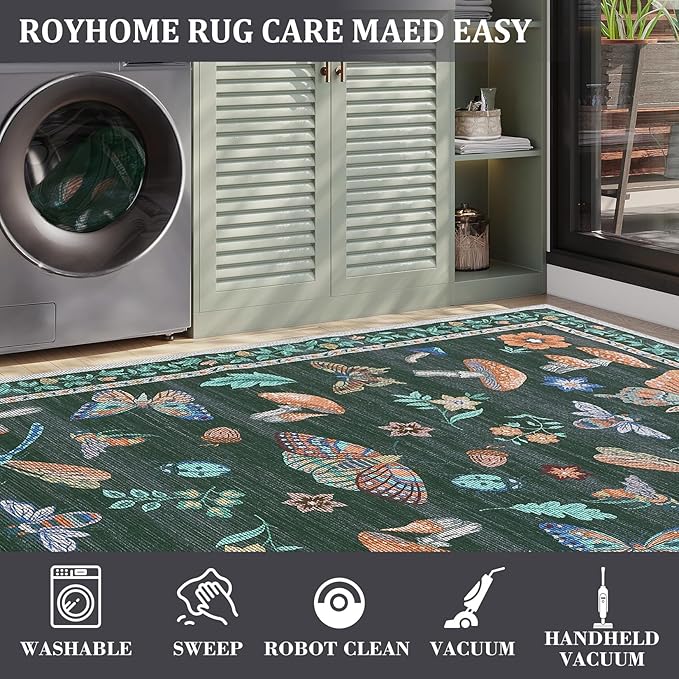 4 x 6 Rug Non-Slip Washable Carpet - Image 5