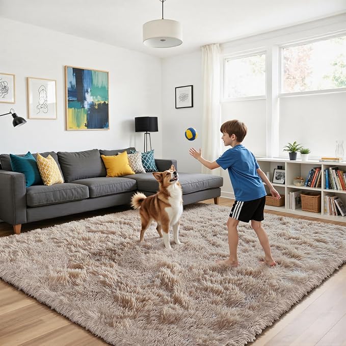 yongyangjuxin Fluffy Rug Shag Area Rug, Super Soft Shag Rugs - Image 4