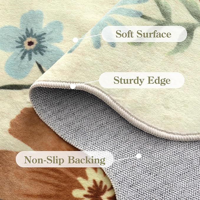 Lahome Floral Kitchen Runner Rug, 2x5 Rug Runners - Image 7