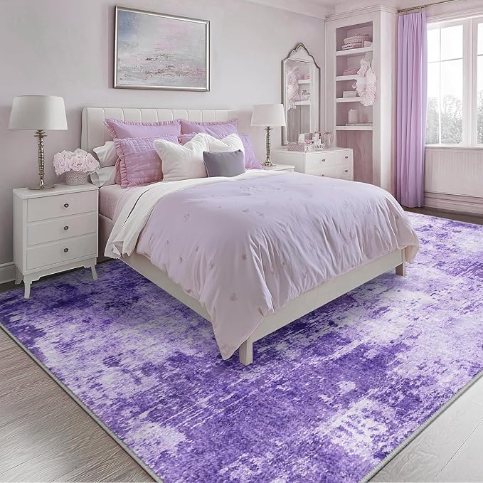 RELEANY Washable Area Rugs 10'x14 Non-Slip Modern Abstract Soft - Image 2