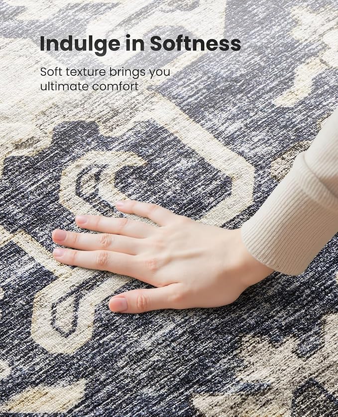 AMADA HOMEFURNISHING 2x3 Washable Area Rug, Low-Profile Entryway Rug - Image 7