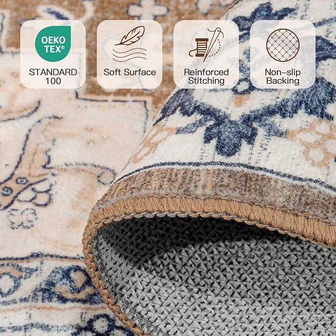 Lofus 7x10 Area Rugs for Living Room, Washable Area Rug, Rugs for Bedroom - Image 5