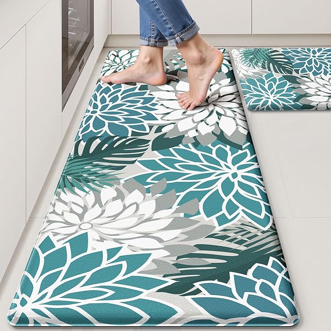 Arenarug Kitchen Mats for Floor 2PCS Cushioned Anti Fatigue Kitchen Mats by ArenaRug