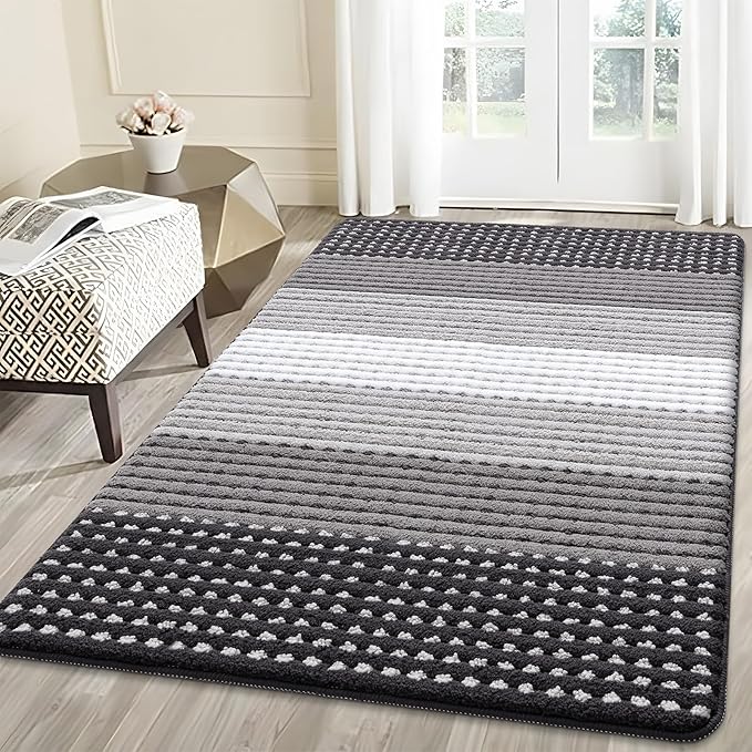 Kitinjoy Indoor Outdoor Door Mat, 59x36 Non-Slip Absorbent Dirt Trapper by Kitinjoy