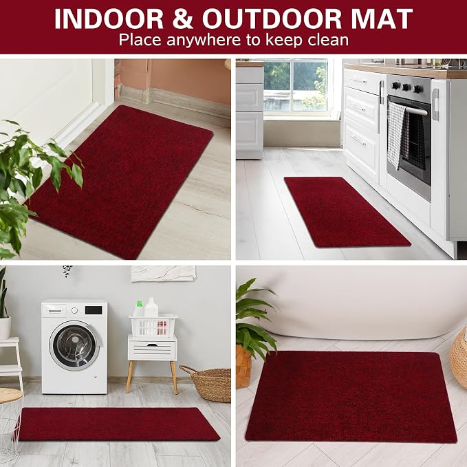 Thin Indoor Doormat Entryway Mats Front Porch Doormats, Non-Slip Dirt-Resistant - Image 7
