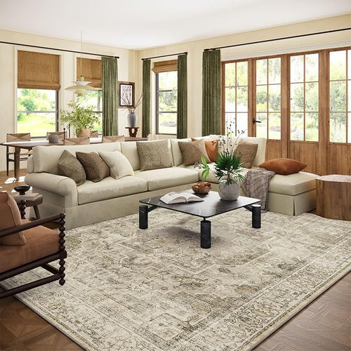 10x12 Area Rugs for Living Room: Bedroom Rug Boho Vintage Rugs Stain Resistant by palohom