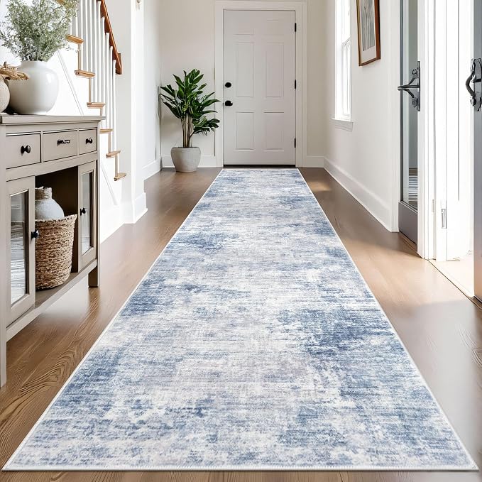 IOHOUZE Abstract Runner Rug 3x14 Ft Washable Runners by iOhouze