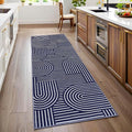 ROYHOME Modern Rug 2x6 Runners for Hallways, Abstract Kitchen Runner Rugs Non by ROYHOME